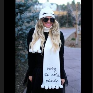 Kate Spade Scarf & Beanie Set
